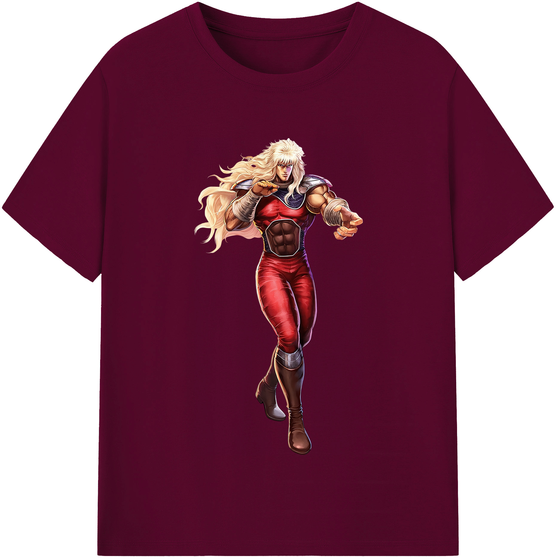 （画像用） 北斗の拳 Fist of the North Star レディースカジュアルプリントTシャツ（綿100％）